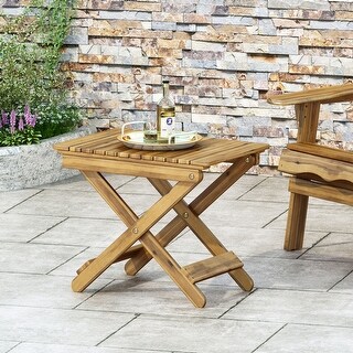 Malibu Outdoor Folding Side Table by Christopher Knight Home