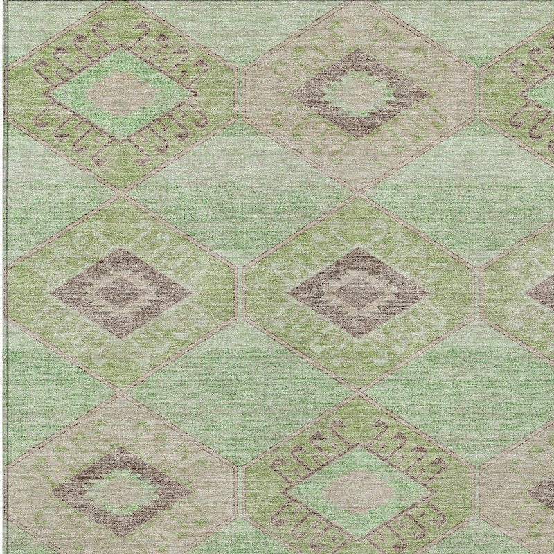HomeRoots Aztec Transitional Rectangle Outdoor Rug