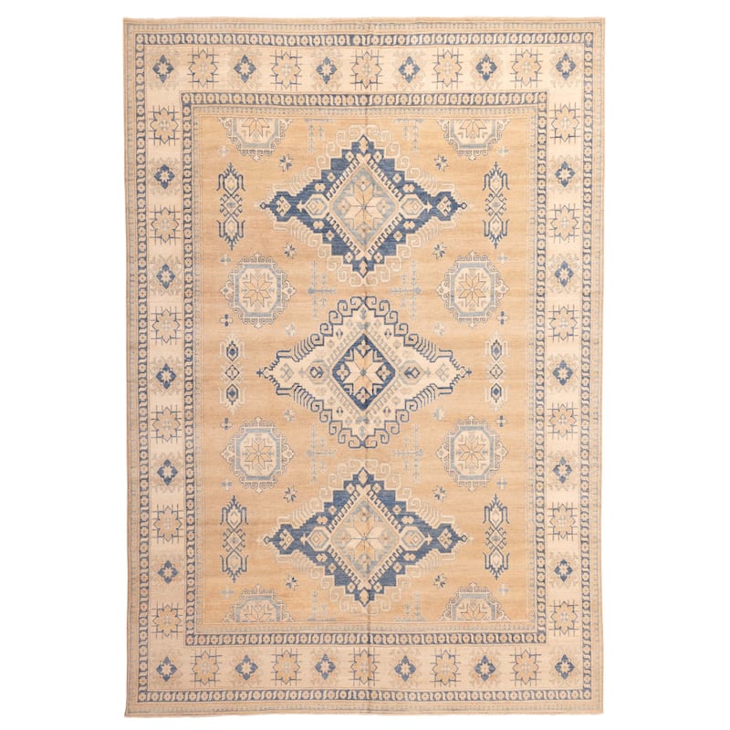 ECARPETGALLERY Hand-knotted Finest Ghazni Brown Wool Rug - 9'10 x 13'11