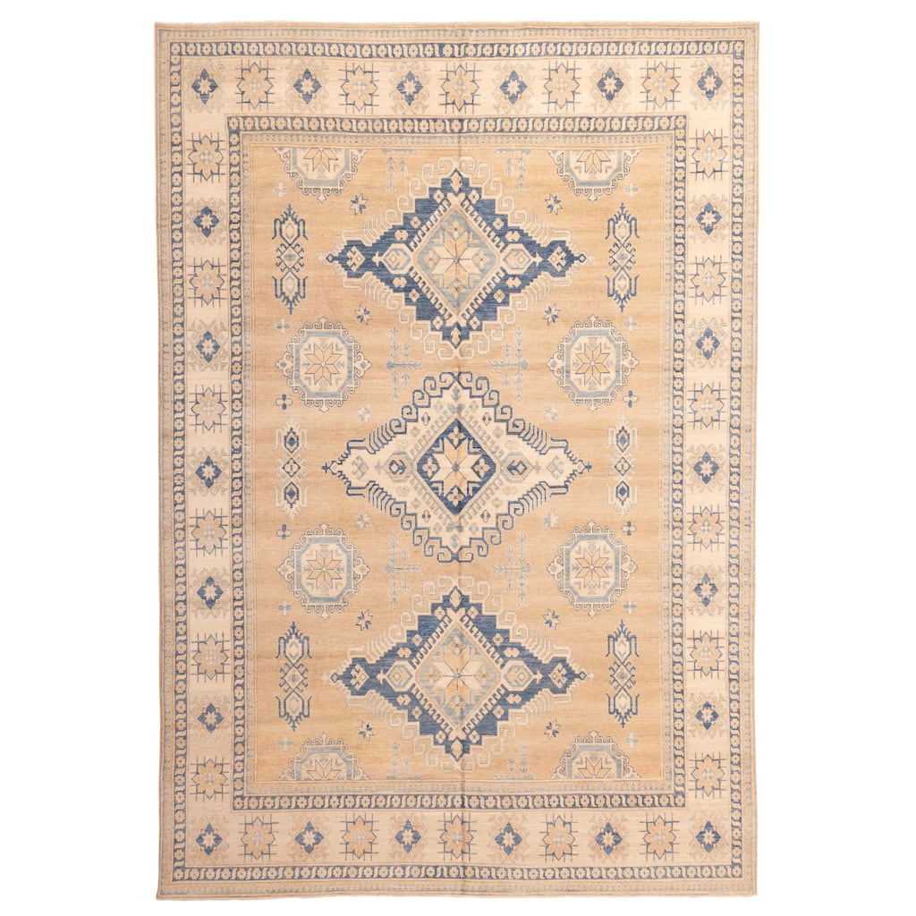 ECARPETGALLERY Hand-knotted Finest Ghazni Brown Wool Rug - 9'10 x 13'11