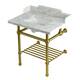 Option Marble White / Brushed Brass
