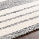 preview thumbnail 5 of 5, Livabliss Jina Handmade Cottage Striped Wool & Viscose Area Rug