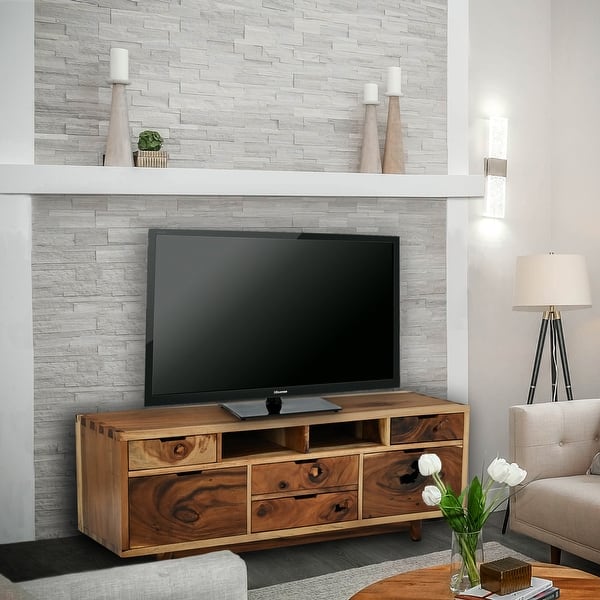 slide 1 of 7, Merida Live Edge Suar Dresser/Media Center with 6 drawers