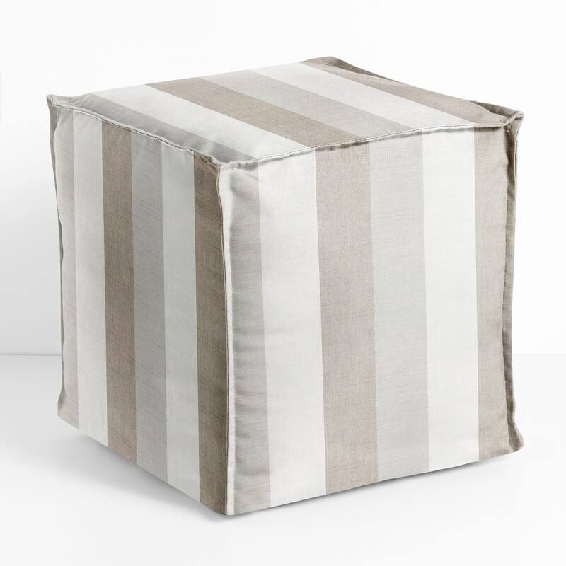 Sorra Home Sunbrella Outdoor Top Stitch Bean Pouf