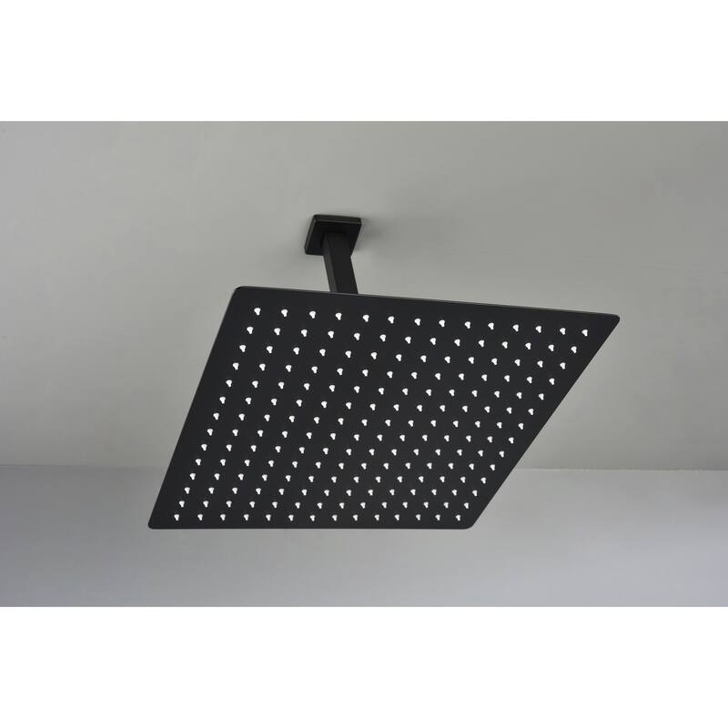 16" Matte Black Bathroom Luxury shower head
