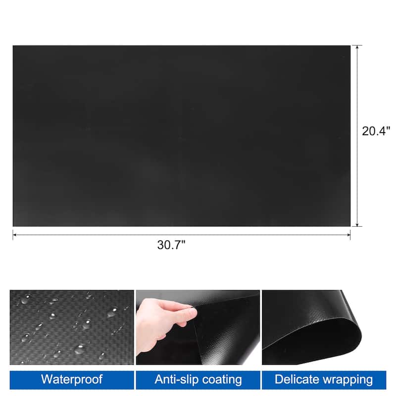 Large Induction Cooktop Protective Mat for Electric Stove Top - Black - 20.4x30.7 Inches
