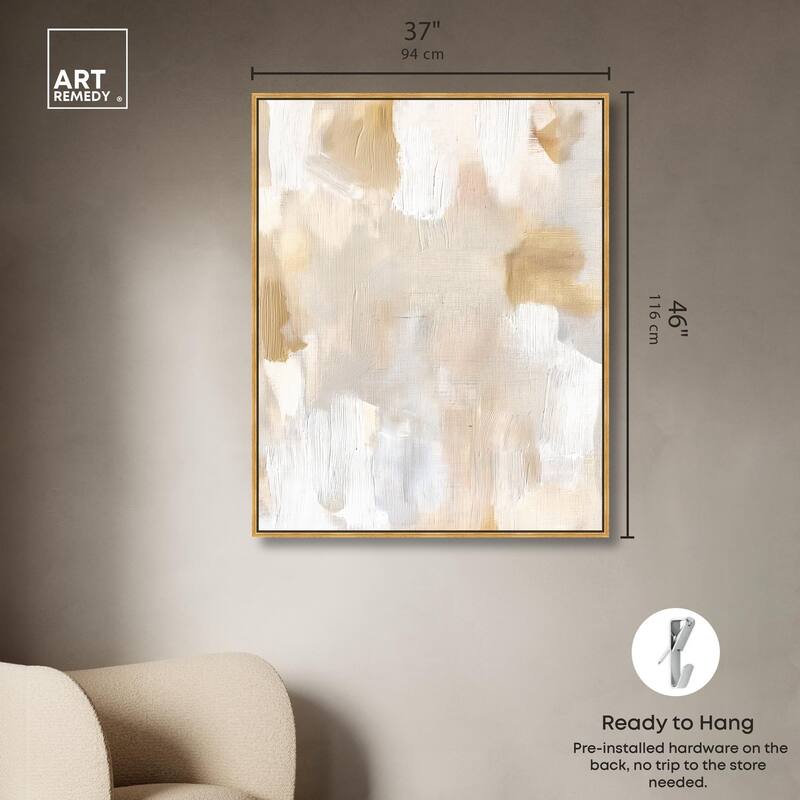Beige and Cream I Canvas by Art Remedy