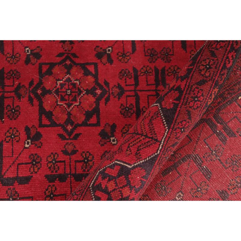 Southwestern Biljik Khal Mohammadi Blaire Red/Black Rug - 4'11'' x 6'4''