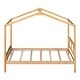 preview thumbnail 10 of 65, Wood Playhouse Bed wSemi-enclosed Roof, Headboard, Footboard Storage