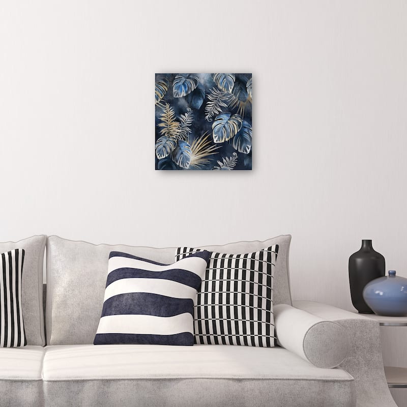 Midnight Palms By Studio Arts Canvas Art Print
