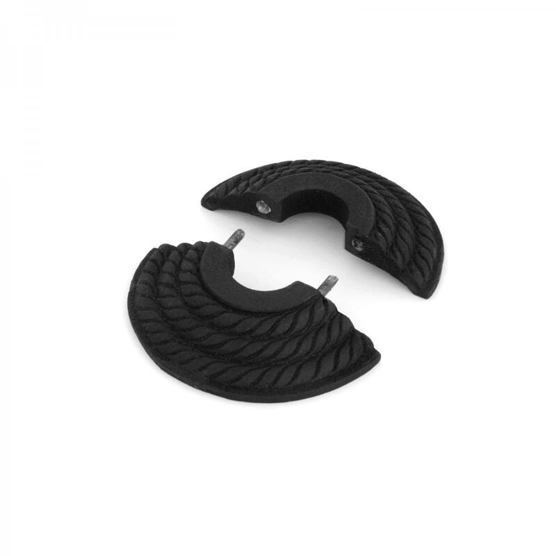 Black Radiator Flange Triple Roped 1/2" (IPS) pipe flange: 7/8" I D; 3-1/8" OD Renovators Supply