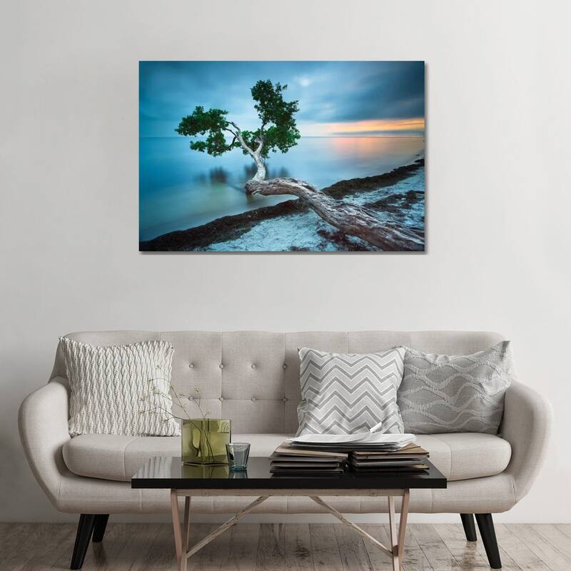 iCanvas "Water Tree 10 Color" by Moises Levy Canvas Print - 32x48x1.5