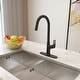 preview thumbnail 7 of 21, Kitchen Sink Faucet Single-Handle Pull-Out Sprayer Kitchen Faucet Matte Black