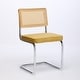 preview thumbnail 4 of 15, Classic Mid Century Modern Dining Chairs Set of 2,Upholstered Rattan Kitchen Chairs