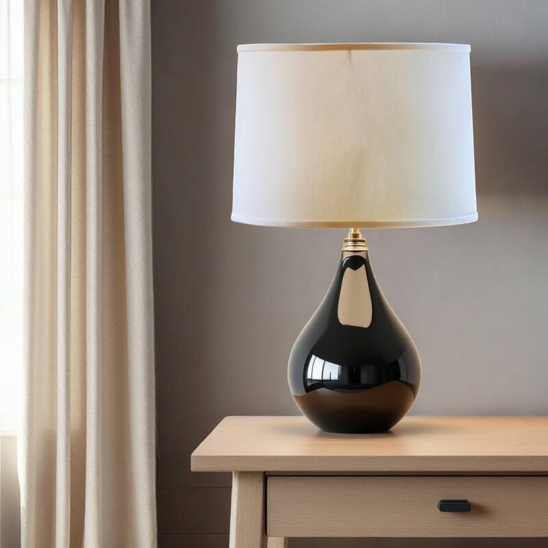 HomeRoots Ivory No Slub Innsbruck Drum Lamp Shade - 16" L x 16" W x 11" H