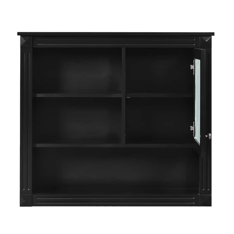 Bathroom Wall Cabinet with Mirror, Wall-Mounted Medicine Cabinet with 4 Adjustable Shelves,, Over Toilet Storage Cabinet