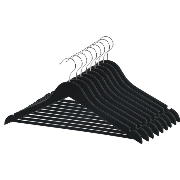 Closet Spice 40 Pack Solid Wood Suit Hangers with Smooth Finish
