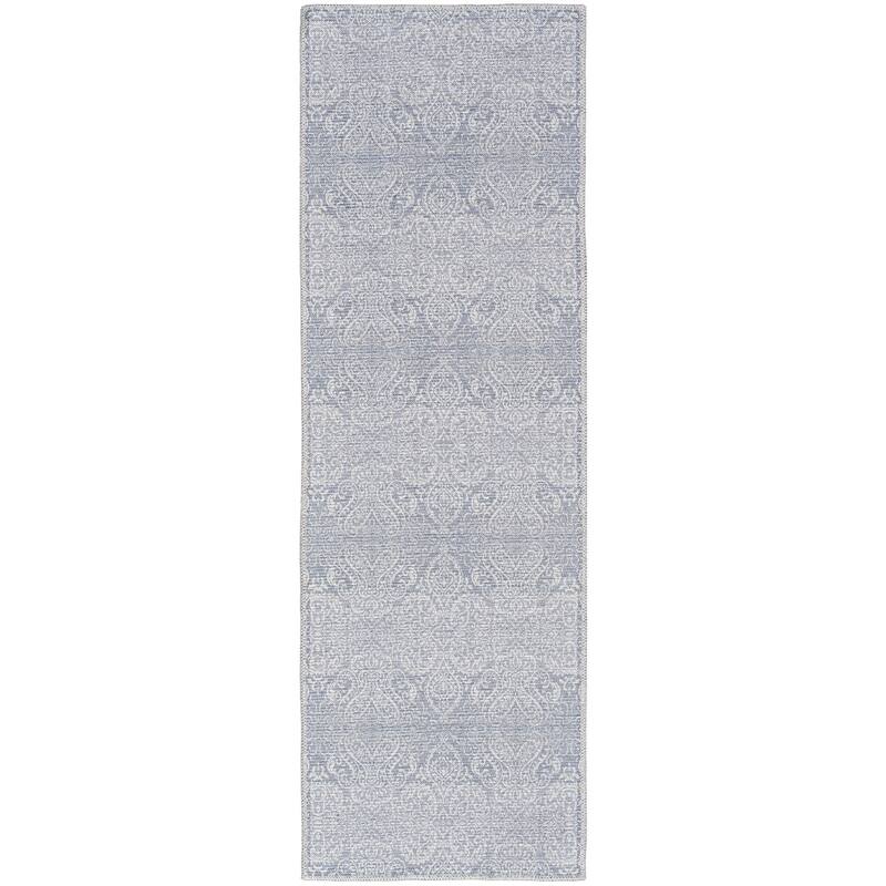 Waverly Machine Washable Botanical Damask Area Rug