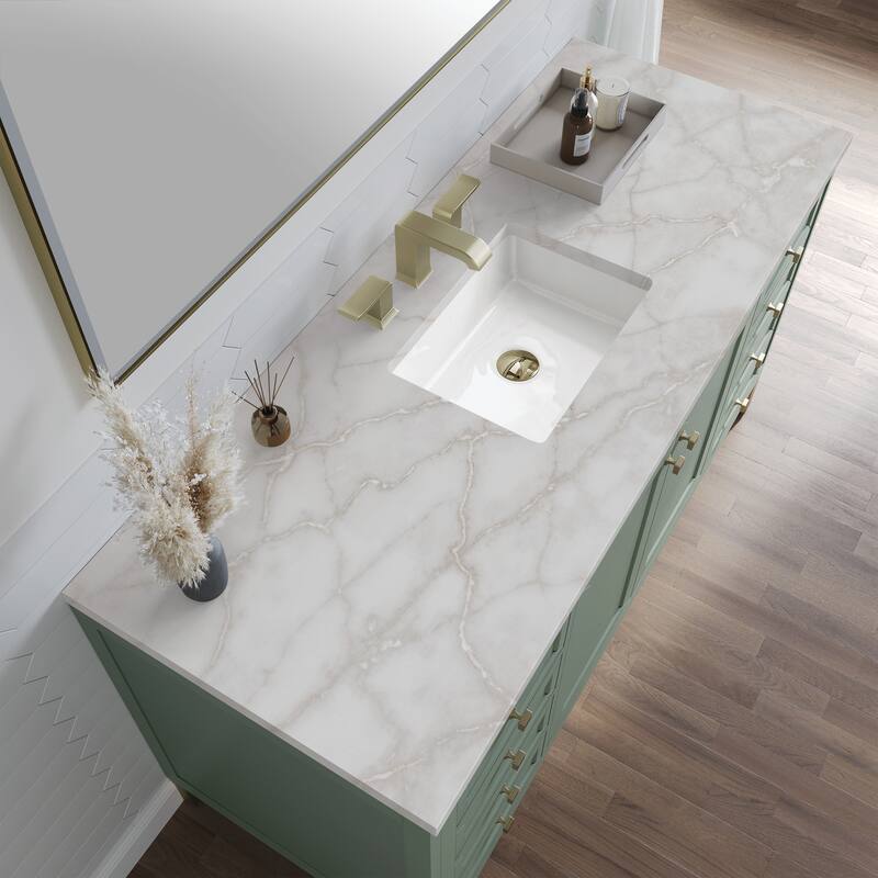 Chicago 60" Single Vanity, Smokey Celadon, w/ FreePower Wireless Charger