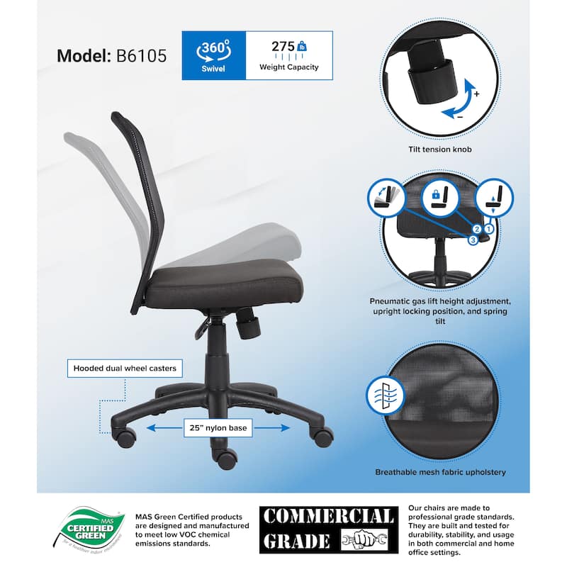 Boss Mesh-backed Task Chair