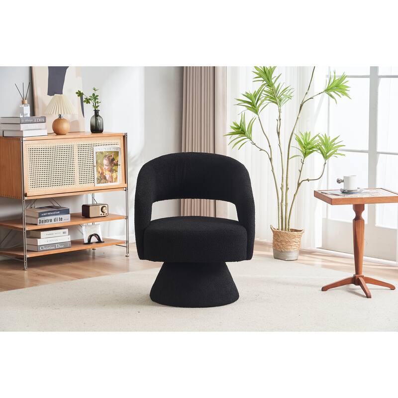 Round Barrel Chair in Fabric