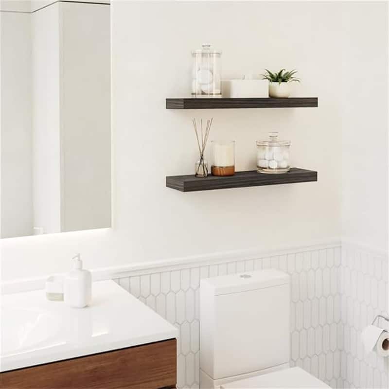 Floating Wall Shelves - 5.5"D x 15"W x 1.5"H