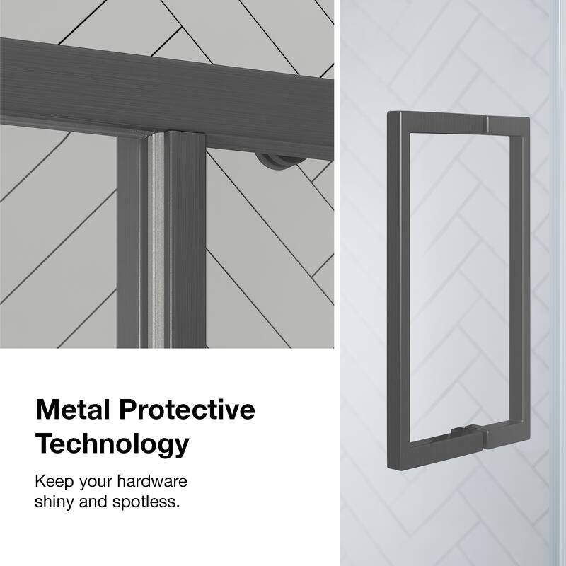 Zora Sliding Clear Alcove Shower Door