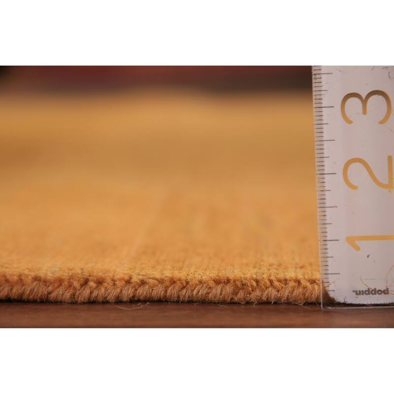 Orange Gabbeh Modern Area Rug Hand-Knotted Oriental Wool Carpet - 5'11" x 6'9"