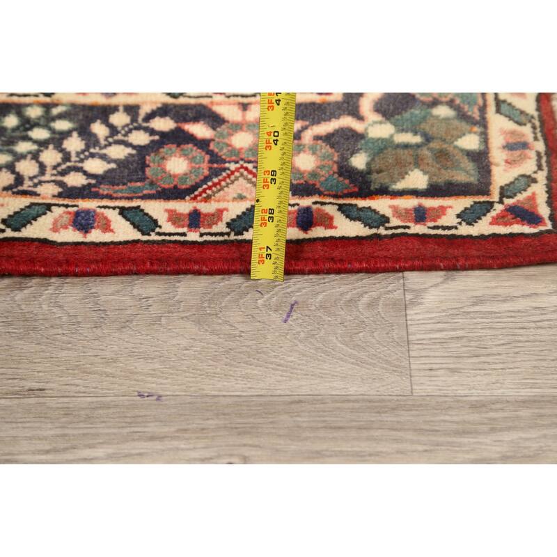 Vegetable Dye Bakhtiari Persian Area Rug Hand-knotted Wool Carpet - 3'9" x 4'6"