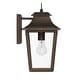 preview thumbnail 8 of 6, Hunter Spring Cove Outdoor Wall Light - Front Porch, Patio, Garage, Pergola - Traditional, Mission - Resists Corrosion!