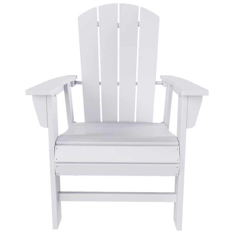 Polytrends Laguna Casual Upright Adirondack Chair (Set of 2)