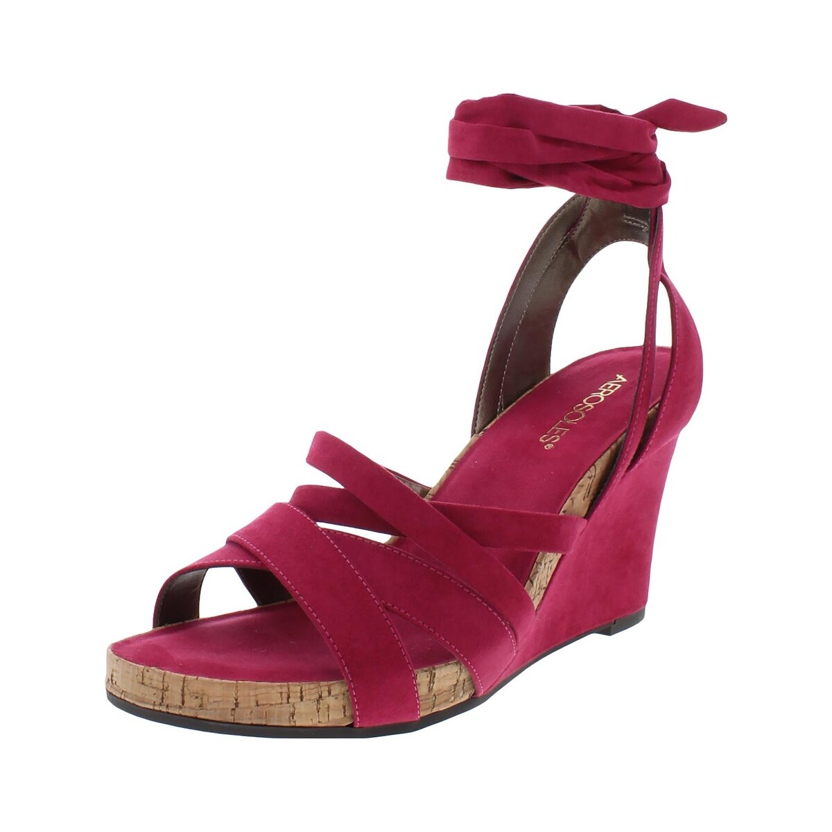 aerosoles lilac plush wedge sandals