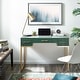 preview thumbnail 2 of 17, SEI Furniture Devine Reptile Desk textured emerald alligator