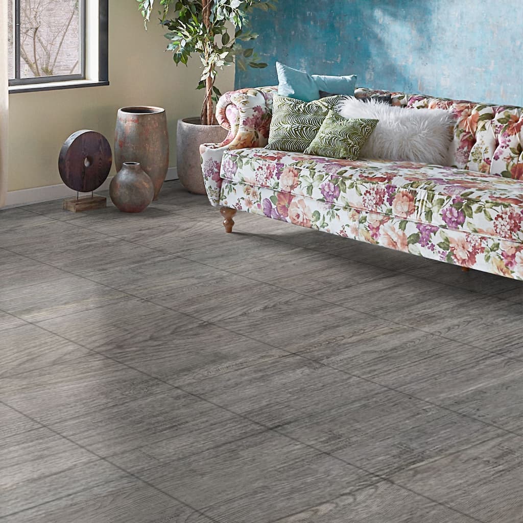 Art3d 12'' X 12'' Wood-Look Peel and Stick Vinyl Floor Tiles,30 pcs,30 sqft