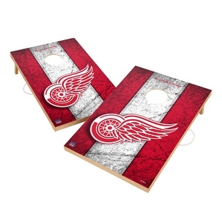 Vintage Detroit Red Wings NHL Regulation 2x4 Cornhole Set