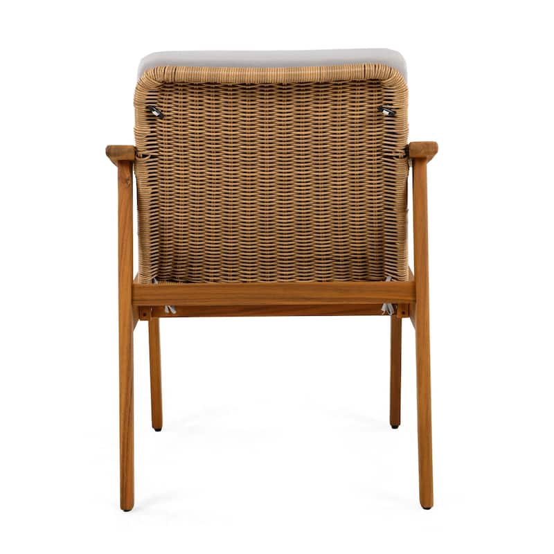 Christopher Knight Home Acacia Outdoor Club Chair Set of 2