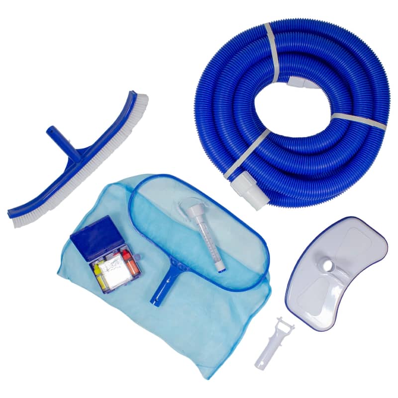 7-Piece Assorted Pool Maintenance Cleaning Kit - 8"
