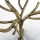 preview thumbnail 8 of 16, 247 Shop At Home Lalia Modern Hammered Metal Tree Branch Side Table