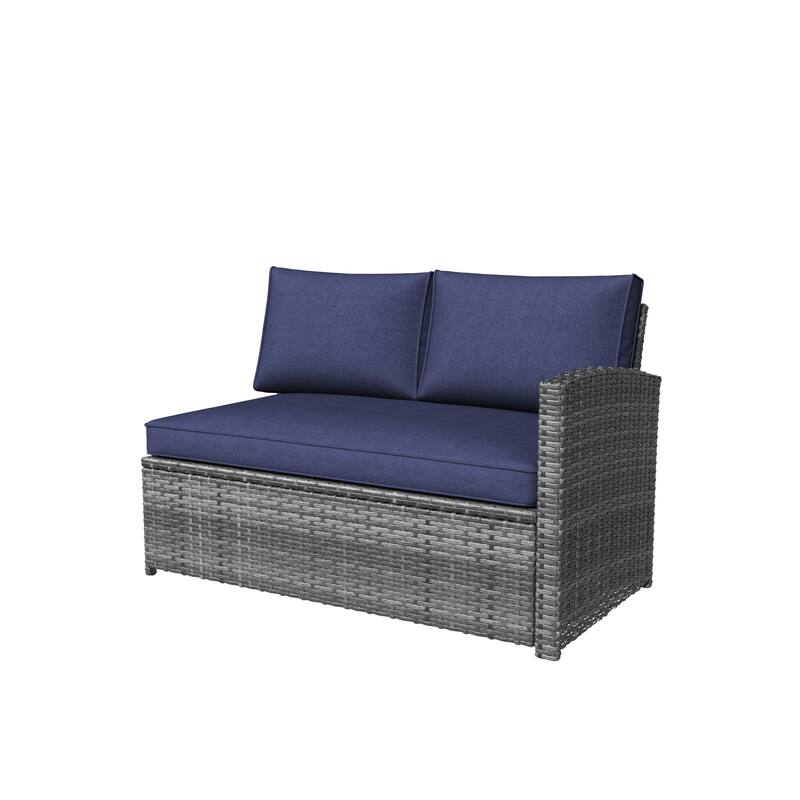 Outdoor 7-piece Wicker Dining Set Patio Sofa Furniture