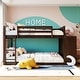 preview thumbnail 2 of 7, Full over Full Bunk Bed with 4 Drawers and 3 Shelves