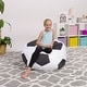 preview thumbnail 51 of 187, Kids Bean Bag Chair Cover Stuffed Animal Storage or Toy Organizer