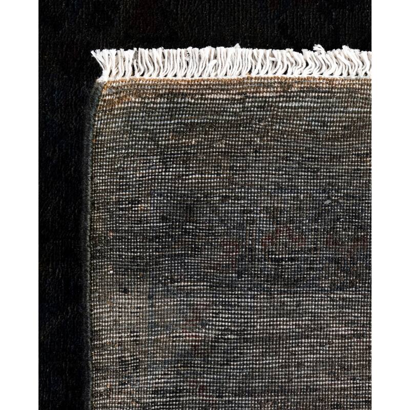 Overdyed One-of-a-Kind Hand-Knotted Area Rug - Black - 8' 3" x 9' 10"