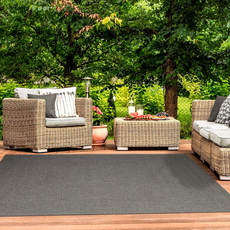 Superior Braided Reversible Indoor/Outdoor Area Rug - 6' X 9' - Canvas