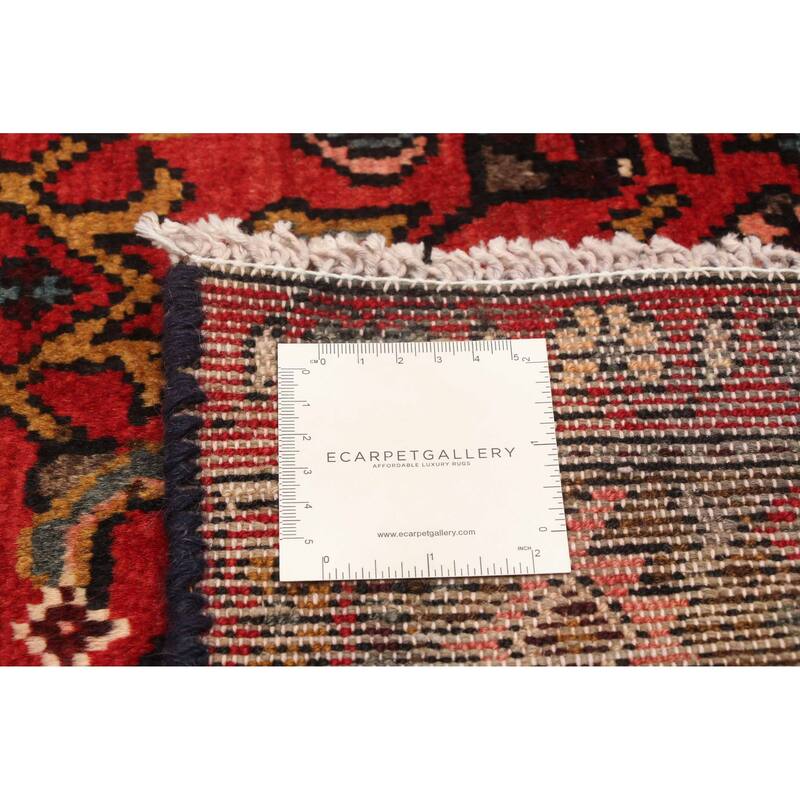 ECARPETGALLERY Hand-knotted Andelz Red Wool Rug - 3'7 x 10'1