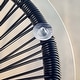 preview thumbnail 11 of 13, Sarcelles Modern Woven Wicker Patio Side Table with Glass Top by Corvus