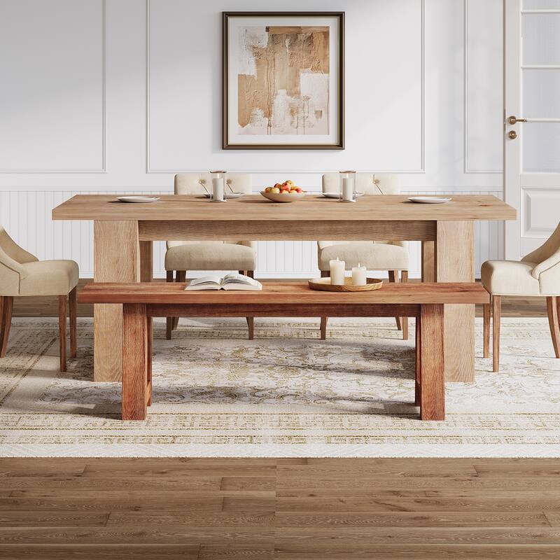 55.12 Inch Farmhouse Entryway Bench Indoor for Hallway