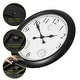 preview thumbnail 8 of 10, Large Outdoor Wall Clock Thermometer Combo, Waterproof Silent Garden Weather Station Home Indoor Patio Pool Black