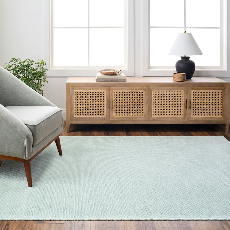 Livabliss Quebec Modern & Contemporary Washable Area Rug - Seafoam - 7' 10" x 10'