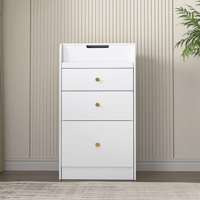 Anmytek Multifunctional Storage Unit White Vanity Desk with Mirror,Chair, Drawers for Small Spaces