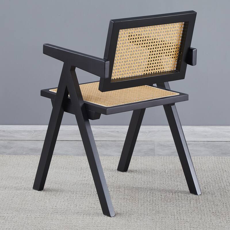 Armrest Solid Wood Dining Chair, Living Room Chair
